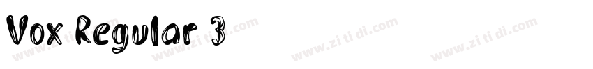 Vox Regular 3字体转换